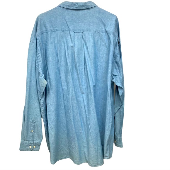 Warner Brothers Tasmanian Devil Shirt XXL blue chambray - Picture 2 of 9